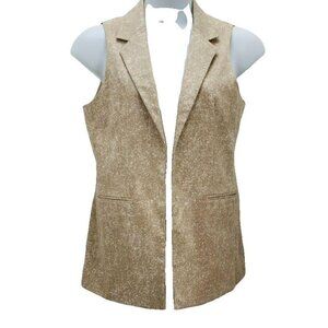 Gold Sparkle Estelle And Finn Womens Sleeveless Vest Size 10